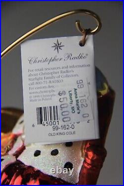 1999 Christopher Radko Old King Cole Glass Christmas Ornament 6