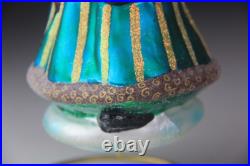 1999 Christopher Radko VINTAGE EMERALD SANTA Christmas Ornament 99-302-0