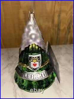 1999 Lehigh university Christmas Ltd. Ed. Christmas Ornament Hand Blown Glass 7