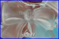1999 Tiffany & Co. Clear Crystal Wreath Boxed Christmas Ornament Signed