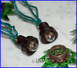 20 Old Matchless glass Stars, christmas tree lights, ca. 1930 (# 11809)