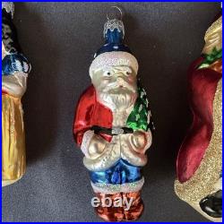 20 Sterling Collection Glass Christmas Ornaments Hand-Crafted Germany Orig Box