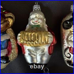 20 Sterling Collection Glass Christmas Ornaments Hand-Crafted Germany Orig Box