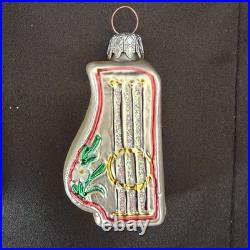 20 Sterling Collection Glass Christmas Ornaments Hand-Crafted Germany Orig Box