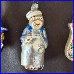 20 Sterling Collection Glass Christmas Ornaments Hand-Crafted Germany Orig Box