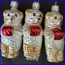 20 Sterling Collection Glass Christmas Ornaments Hand-Crafted Germany Orig Box