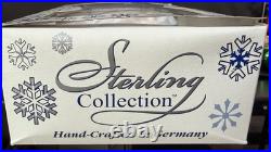 20 Sterling Collection Glass Christmas Ornaments Hand-Crafted Germany Orig Box