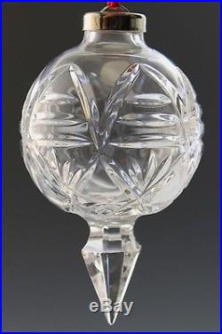 2001 Annual Ball Signed Waterford Irish Crystal Art Glass Christmas Ornament