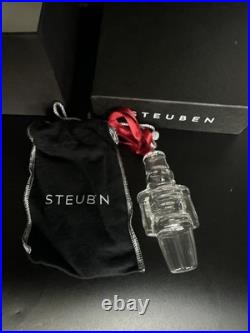 2003 Steuben Art Glass Nutcracker Christmas Ornament