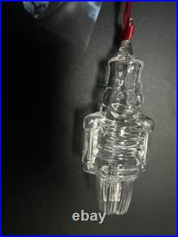 2003 Steuben Art Glass Nutcracker Christmas Ornament