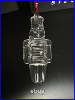 2003 Steuben Art Glass Nutcracker Christmas Ornament