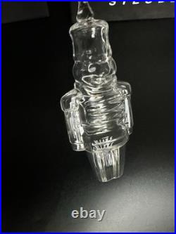 2003 Steuben Art Glass Nutcracker Christmas Ornament