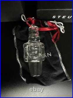 2003 Steuben Art Glass Nutcracker Christmas Ornament