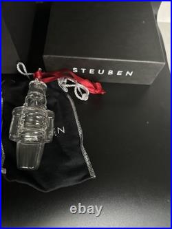 2003 Steuben Art Glass Nutcracker Christmas Ornament