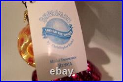 2004 Radko Misha Snowmanov-Russia-Snowmen Around World Xmas Ornament, SIGNED