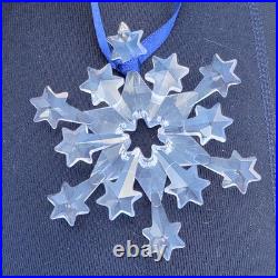 2004 Swarovski Crystal Annual Snowflake Ornament Rockefeller 631562 Austria Crys 2004 Swarovski Crystal Annual Snowflake Ornament Rockefeller 631562 Austria Crys