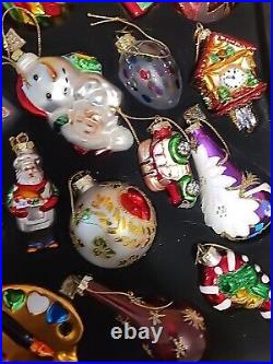 2004 Thomas Pacconi Classics 40 Glass Christmas Ornaments Crate And Paperwork