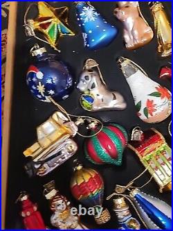 2004 Thomas Pacconi Classics 40 Glass Christmas Ornaments Crate And Paperwork