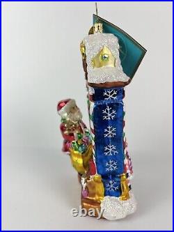 2006 Radko Workshop Wonder Santa and Children Glass Christmas Ornament 1011605