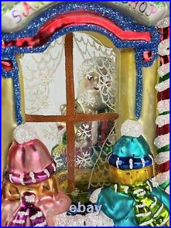 2006 Radko Workshop Wonder Santa and Children Glass Christmas Ornament 1011605