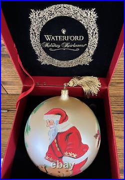 2006 Waterford Holiday Heirlooms Santa's Visit Masterpiece Ball Ltd #114 of 1000