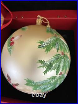 2006 Waterford Holiday Heirlooms Santa's Visit Masterpiece Ball Ltd #114 of 1000