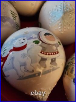 2008 Hallmark Adding The Final Touch Glass Teardrop Ornaments Set Of 10