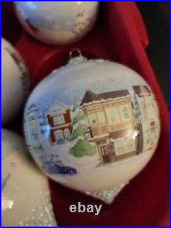 2008 Hallmark Adding The Final Touch Glass Teardrop Ornaments Set Of 10
