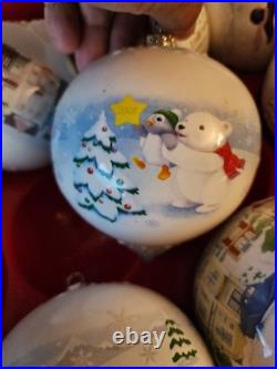 2008 Hallmark Adding The Final Touch Glass Teardrop Ornaments Set Of 10