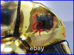 2014 Christopher Radko Tiffany Clapper Christmas Ornament Mouth Blown Glass