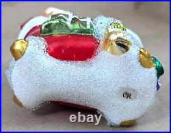 2018 Christopher Radko Time For Pampering 1019792 4.5 Glass Christmas Ornament