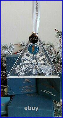 2021/2022 Nib Waterford Annual Times Square Triangle Gift Of Wisdom Ornament