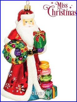 2023 Collection Santa Claus Blown Glass Christmas Tree Ornament (Surprise Santa)