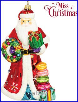 2023 Collection Santa Claus Blown Glass Christmas Tree Ornament (Surprise Santa)