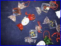22 Midwest Importers Glass Candy Christmas Ornament Handcrafted Confection
