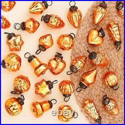 25 Piece Amber Christmas Tree Ornaments Glass, Christmas Tree Decorations Item