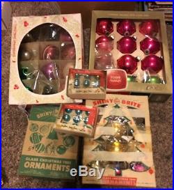 275+ Vintage Christmas Ornaments Shiny Brite Indent Painted with Original Boxes