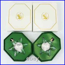 2pcs Snowflake Swarovski Crystal 2024 Edition Christmas Ornament 5661079