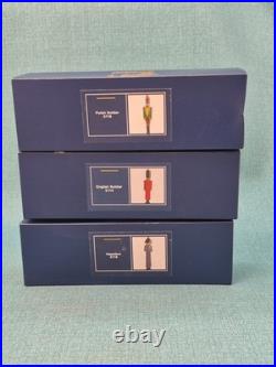 3 RARE Poland Komozja Family Soldiers Glass Soldier Ornaments 7 Tall