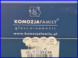 3 RARE Poland Komozja Family Soldiers Glass Soldier Ornaments 7 Tall