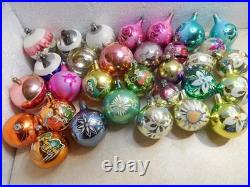 31pcs Vintage Soviet Glass Christmas Tree Ornaments USSR New Year Balls 31pcs Vintage Soviet Glass Christmas Tree Ornaments USSR New Year Balls