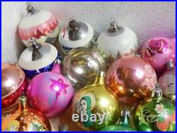 31pcs Vintage Soviet Glass Christmas Tree Ornaments USSR New Year Balls 31pcs Vintage Soviet Glass Christmas Tree Ornaments USSR New Year Balls