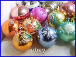 31pcs Vintage Soviet Glass Christmas Tree Ornaments USSR New Year Balls 31pcs Vintage Soviet Glass Christmas Tree Ornaments USSR New Year Balls
