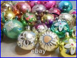 31pcs Vintage Soviet Glass Christmas Tree Ornaments USSR New Year Balls 31pcs Vintage Soviet Glass Christmas Tree Ornaments USSR New Year Balls
