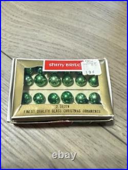 336 Vintage Box's Glass SHINY BRITE MINI ORNAMENTS Balls ($25 per box) 14 Boxes