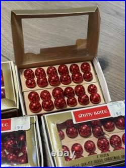 336 Vintage Box's Glass SHINY BRITE MINI ORNAMENTS Balls ($25 per box) 14 Boxes