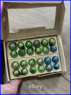 336 Vintage Box's Glass SHINY BRITE MINI ORNAMENTS Balls ($25 per box) 14 Boxes