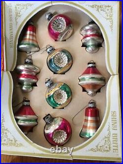 46 Vtg Shiny Brite/Poland/ Assorted Lot Mercury Glass Christmas Ornaments UFO