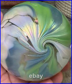 5 Blown Art Glass Christmas Tree Ornaments Decorations Glass Eye Studios +