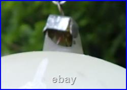 5 Vintage Jumbo Poland Glass Christmas Tree Ornaments Hand Painted